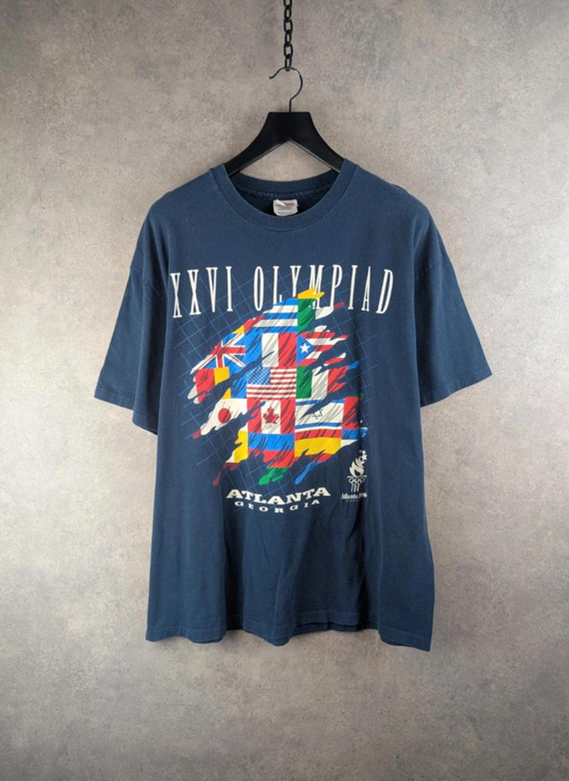 Atlanta Olympics 1996 T-Shirt Mens XL Extra Large Vintage Short Sleeve