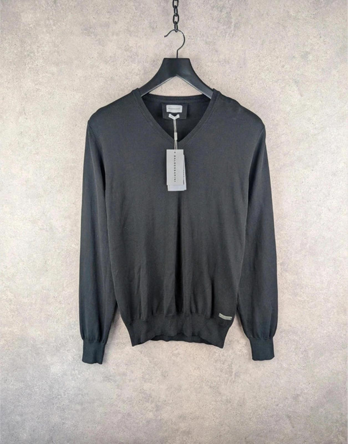 Baldessarini Jumper Mens M Medium Black Made In Italy New