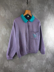 Vintage Jumper Mens Medium M Cotton Pullover 1980s