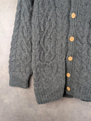 Gumps Cardigan Womens S Small Grey Wool Vintage