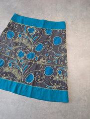 Mistral Y2K Skirt Women’s Size 16 Boho Floral Embroidered Midi Skirt