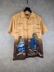 New Roads Shirt Mens Large Graphic Print Y2K Hip Hop Rap