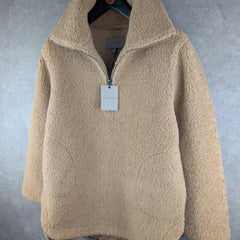 Ana / Jakobs Jumper Womens L Large Brown Fleece Pullover