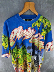 Body Glove T-Shirt Mens Large L Blue Vintage 90s