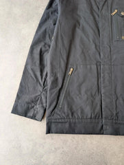 Peak Performance Jacket Mens Large Insulated Canvas Utility Workwear Coat Black