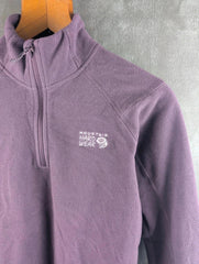 Mountain Hardwear Jumper Womens Small S Lilac Quarter Zip Fleece Pullover