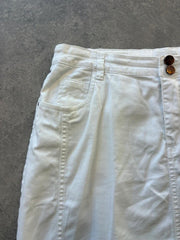 Charles Vögele Mini Skirt Women’s Large White Denim Casual Summer