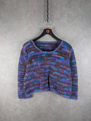 Hand Knitted Jumper Womens Large L Pullover
