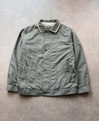 Brook Taverner Jacket Men’s XL Sage Green Harrington Lightweight Smart Casual