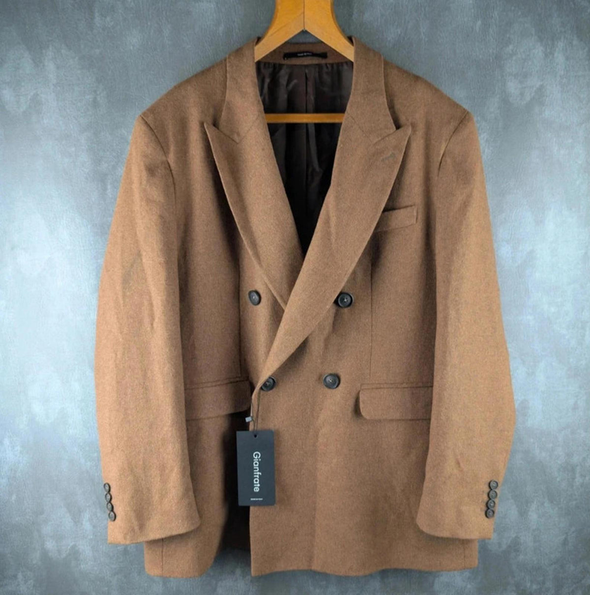 Gianfrate Blazer Mens XL Extra Large Brown