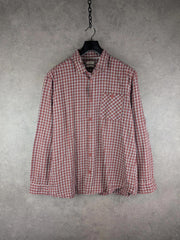 Esprit Shirt Mens XXL 2XL Flannel Checked Slim Cotton