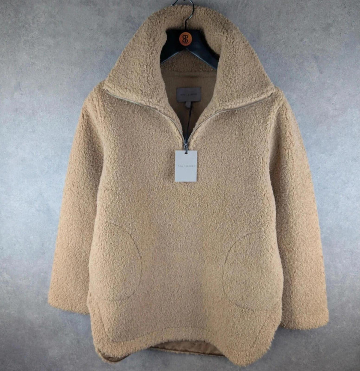 Ana / Jakobs Jumper Womens L Large Brown Fleece Pullover