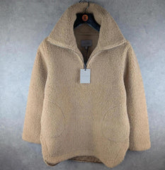 Ana / Jakobs Jumper Womens L Large Brown Fleece Pullover