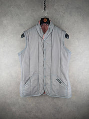 Lavenham Jacket Womens M Medium Grey Padded Gilet Vintage