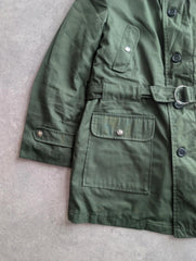 Vintage 1980s Shooting Jacket Men’s Large Green Sherpa Lined American Field Coat