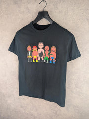 Wrestling Print T-Shirt Mens Medium M Black Hulk Hogan Print