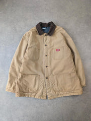 Vintage 1990s Dickies Jacket Men’s XL Chore Utility Blanket Lined Workwear Faded