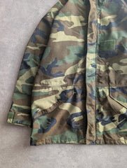 Vintage Italian Military Waterproof Parka Coat Men’s XL Camouflage Technical