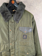 Refrigiwear Coat Mens XL Extra Large Green Blizzard Parka Vintage