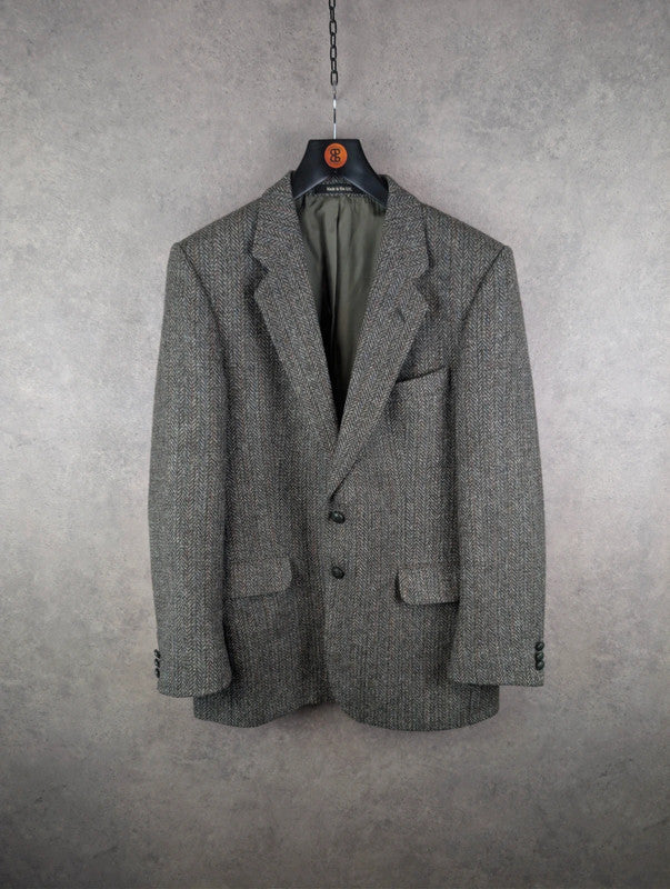 St Michael Jacket Mens Large L Grey Wool Vintage