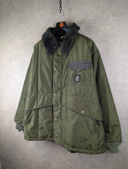 Refrigiwear Coat Mens XL Extra Large Green Blizzard Parka Vintage