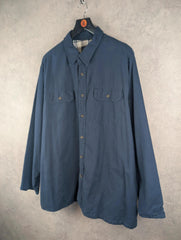 Faded Glory Overshirt Mens 3XL XXL Navy Heavy Cotton