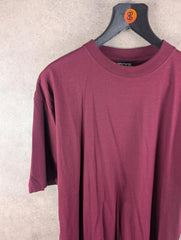 Blue Thunder T-Shirt Mens Large L Y2K Deadstock Burgundy Short Sleeve