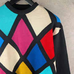 Vintage Jumper Mens XL Extra Large 80s Hand Knitted