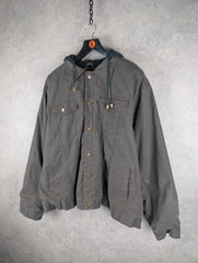 Canyon Jacket Mens 2XL XXL Brown Workwear Hooded