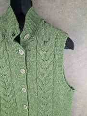 L.L.Bean Cardigan Womens L Large Green Vintage