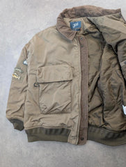 Nothomme Fishing Jacket Men’s Small Khaki Utility Tactical Bomber