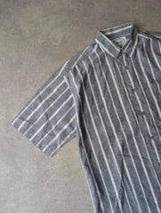 Vintage 1990s St Michael Shirt Men’s Medium Striped Casual Button Up