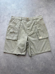Y2K Utility Shorts Men’s W36 Beige Cargo Outdoor Skater Workwear