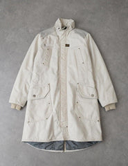 Y2K Coat G-Star Women's Large Vintage Quilted Canvas Cotton Utility Parka
