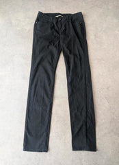 Teddy Smith Y2K Slim Fit Jeans Women’s W27 L31 Black Pinstripe Grunge