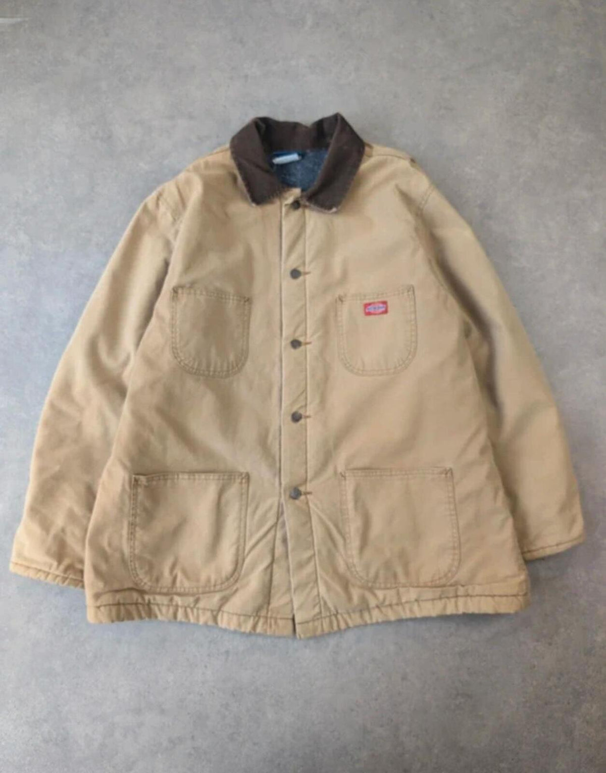 Vintage 1990s Dickies Jacket Men’s XL Chore Utility Blanket Lined Workwear Faded